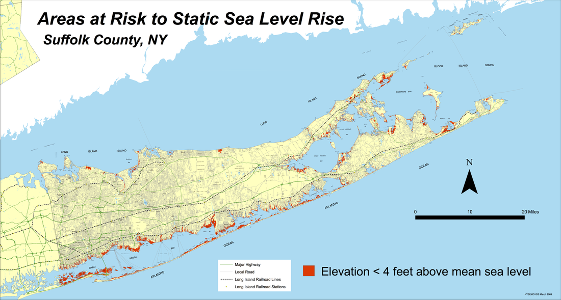 Future Rising Sea Levels And Floods In Suffolk County Tipping